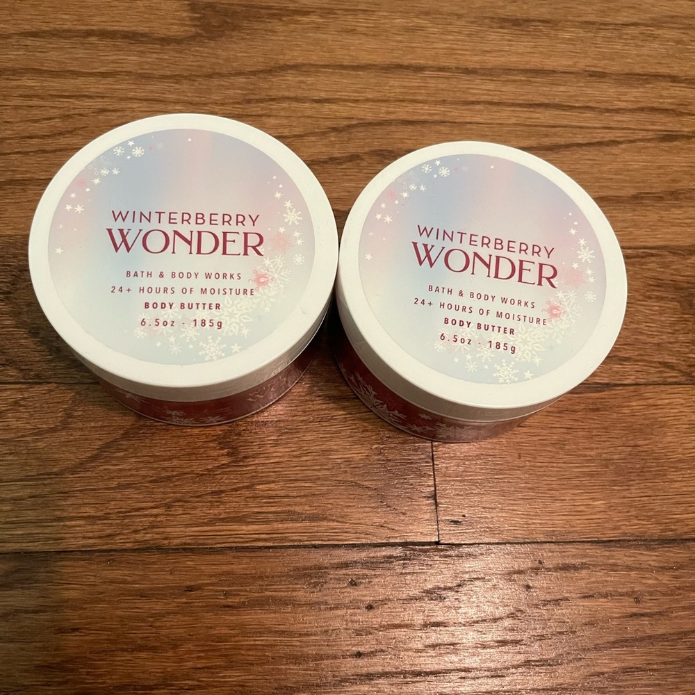 Set of (2) bath and body works body butter